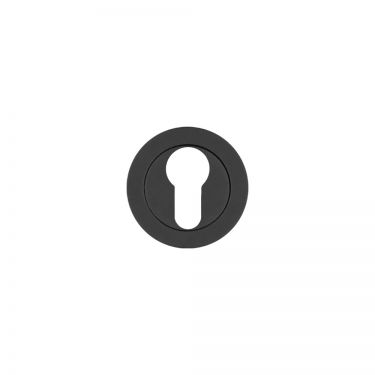 Click Here To Enlarge This Photo Of RT001PCB - Zoo Hardware Rosso Tecnica Euro Profile Escutcheon - Black