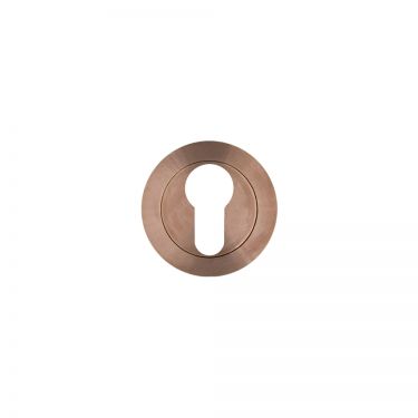 Click Here To Enlarge This Photo Of RT001PVDBZ - Zoo Hardware Rosso Tecnica Euro Profile Escutcheon - Bronze
