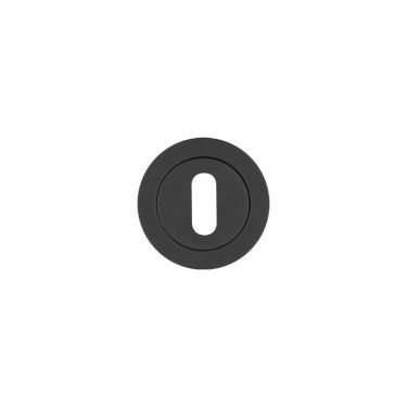 Click Here To Enlarge This Photo Of RT002PCB - Zoo Hardware Rosso Tecnica Standard Profile Escutcheon - Black