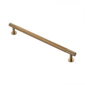 FTD700ESB - Carlisle Brass Fingertip Design Knurled Pull Handle 254mm (224mm c/c) Satin Brass