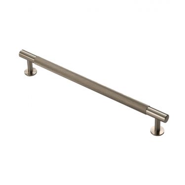 Click Here To Enlarge This Photo Of FTD700ESN - Carlisle Brass Fingertip Design Knurled Pull Handle 254mm (224mm c/c) Satin Nickel