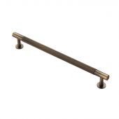 FTD700EAB - Carlisle Brass Fingertip Design Knurled Pull Handle 254mm (224mm c/c) Antique Brass