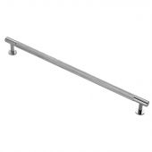 FTD700HCP - Carlisle Brass Fingertip Design Knurled Pull Handle 370mm (320mm c/c) Polished Chrome