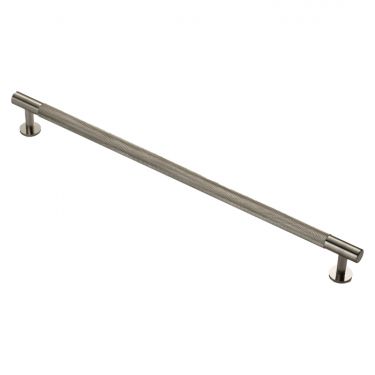 Click Here To Enlarge This Photo Of FTD700HSN - Carlisle Brass Fingertip Design Knurled Pull Handle 370mm (320mm c/c) Satin Nickel