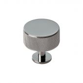 FTD703CP - Carlisle Brass Fingertip Design Knurled Radio Knob 35mm Polished Chrome