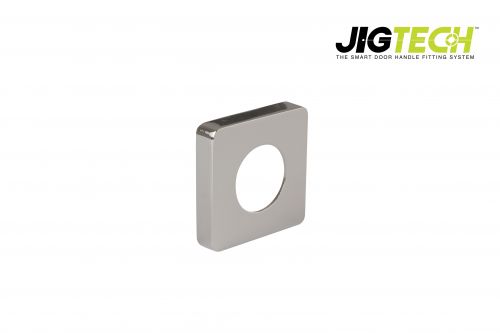 Click Here To Enlarge This Photo Of JTA5300 Jigtech Polished Chrome Square Passage Cover Rose (pair)