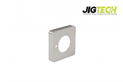 Click Here To Enlarge This Photo Of JTA5401 Jigtech Satin Chrome Privacy Square Cover Rose (pair)