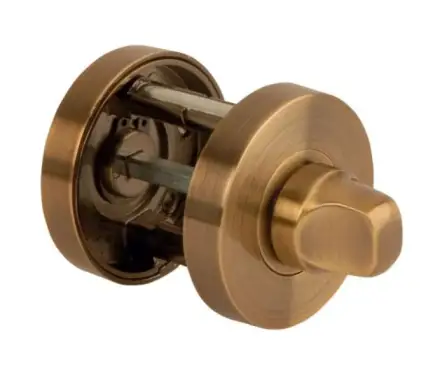 Click Here To Enlarge This Photo Of JTA5505 Jigtech Antique Brass Round Bathroom Turn & Release Set