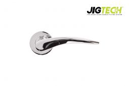 JTC2020 Jigtech Polished Chrome 'Vecta' Lever On Rose