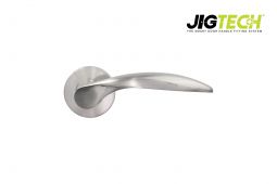 JTC2200 Jigtech Satin Chrome 'Cresta' Lever On Rose