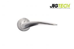 JTC2220 Jigtech Satin Chrome 'Vecta' Lever On Rose
