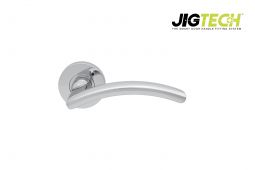 JTF1010-F Jigtech Polished Chrome 'Viper' Lever On Rose [CE]