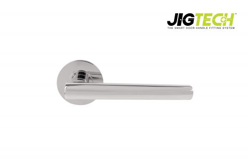 Click Here To Enlarge This Photo Of JTF1015-F Jigtech Polished Chrome 'Eden' Lever On Rose [CE]
