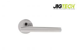 JTF1015-F Jigtech Polished Chrome 'Eden' Lever On Rose [CE]