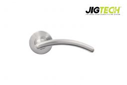 JTF1210-F Jigtech Satin Chrome 'Viper' Lever On Rose [CE]