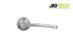 JTF1220-F Jigtech Satin Chrome 'Condor' Lever On Rose [CE]