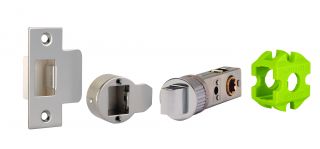 JTL4020-F Jigtech Polished Chrome/Polished Stainless 57mm  Smart Passage Latch - CE/Fire Rated