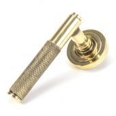 49994 From The Anvil Aged Brass Brompton Lever on Rose Set (Art Deco) - Unsprung