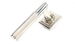 50004 From The Anvil Polished Nickel Brompton Lever on Rose Set (Square) - Unsprung