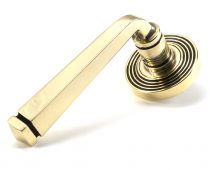 45613 From The Anvil Aged Brass Avon Round Lever on Rose Set (Beehive)