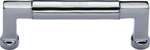 Click Here To Enlarge This Photo Of C0312 101-PC Heritage Brass Cabinet Pull Bauhaus Design 101mm ctc Polished Chrome Finish