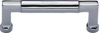 C0312 101-PC Heritage Brass Cabinet Pull Bauhaus Design 101mm ctc Polished Chrome Finish