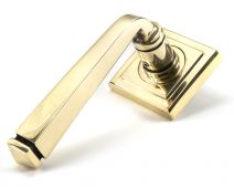 49948 From The Anvil Aged Brass Avon Round Lever on Rose Set (Square) - Unsprung