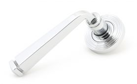 49951 From The Anvil Polished Chrome Avon Round Lever on Rose Set (Beehive) - Unsprung