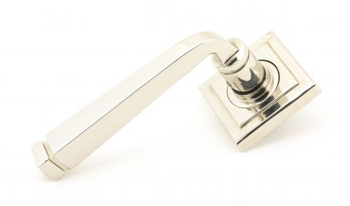 Click Here To Enlarge This Photo Of 49956 From The Anvil Polished Nickel Avon Round Lever on Rose Set (Square) - Unsprung