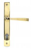 46548 From The Anvil Polished Brass Avon Slimline Lever Espag. Lock Set - 92mm centres - 212mm screw centres