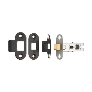 Click Here To Enlarge This Photo Of BTL25MB/R - Carlisle Brass Eurospec 64mm CE Tubular Mortice Latch (Radius) Matt Black