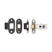 BTL25MB/R - Carlisle Brass Eurospec 64mm CE Tubular Mortice Latch (Radius) Matt Black