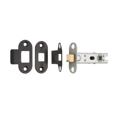 Click Here To Enlarge This Photo Of BTL30MB/R - Carlisle Brass Eurospec 76mm CE Tubular Mortice Latch (Radius) Matt Black