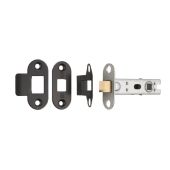 BTL30MB/R - Carlisle Brass Eurospec 76mm CE Tubular Mortice Latch (Radius) Matt Black