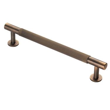 Click Here To Enlarge This Photo Of FTD710CAB - Carlisle Brass Fingertip Design 'Lines' Pull Handle 190mm (160mm c/c) Antique Brass