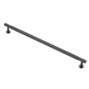 Click Here To Enlarge This Photo Of FTD710HMB - Carlisle Brass Fingertip Design 'Lines' Pull Handle 370mm (320mm c/c) Matt Black