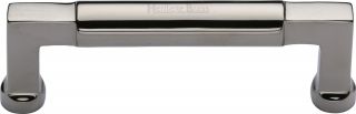 C0312 101-PNF Heritage Brass Cabinet Pull Bauhaus Design 101mm ctc Polished Nickel Finish