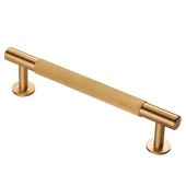 FTD710BSB - Carlisle Brass Fingertip Design 'Lines' Pull Handle 158mm (128mm c/c) Satin Brass