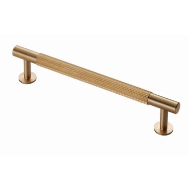 Click Here To Enlarge This Photo Of FTD710CSB - Carlisle Brass Fingertip Design 'Lines' Pull Handle 190mm (160mm c/c) Satin Brass