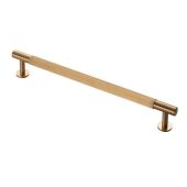 FTD710ESB - Carlisle Brass Fingertip Design 'Lines' Pull Handle 274mm (224mm c/c) Satin Brass