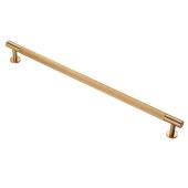 FTD710HSB - Carlisle Brass Fingertip Design 'Lines' Pull Handle 370mm (320mm c/c) Satin Brass