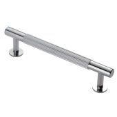 FTD710BCP - Carlisle Brass Fingertip Design 'Lines' Pull Handle 158mm (128mm c/c) Polished Chrome