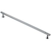 FTD710HCP - Carlisle Brass Fingertip Design 'Lines' Pull Handle 370mm (320mm c/c) Polished Chrome