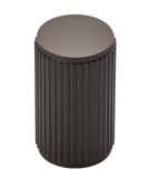 FTD712MB - Carlisle Brass Fingertip Design 'Lines' Knob 18mm dia (30mm projection) Matt Black