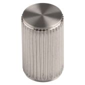 FTD712SN - Carlisle Brass Fingertip Design 'Lines' Knob 18mm dia (30mm projection) Satin Nickel