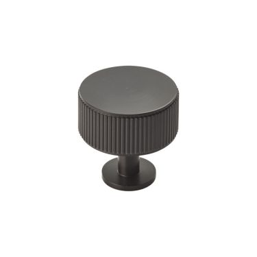 Click Here To Enlarge This Photo Of FTD713MB - Carlisle Brass Fingertip Design 'Lines' Radio Knob 35mm Matt Black