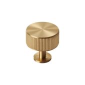 FTD713SB - Carlisle Brass Fingertip Design 'Lines' Radio Knob 35mm Satin Brass