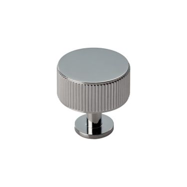 Click Here To Enlarge This Photo Of FTD713CP - Carlisle Brass Fingertip Design 'Lines' Radio Knob 35mm Polished Chrome