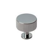 FTD713CP - Carlisle Brass Fingertip Design 'Lines' Radio Knob 35mm Polished Chrome