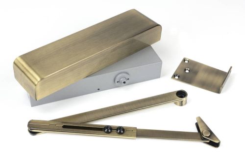 Click Here To Enlarge This Photo Of 50107 From The Anvil Aged Brass Size 2-5 Overhead Door Closer & Cover